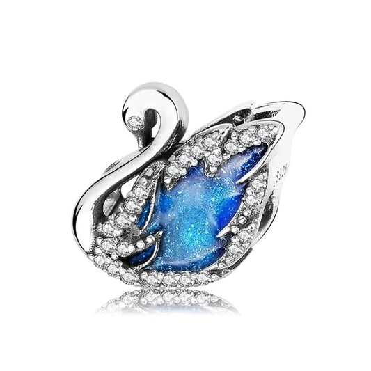 Charm από ασήμι 925 κύκνος (C1161) - charmy.gr