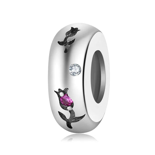 Charm από ασήμι 925 λουλούδι (C1016) - charmy.gr
