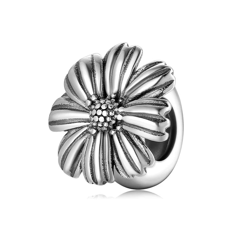 Charm από ασήμι 925 λουλούδι (C1163) - charmy.gr