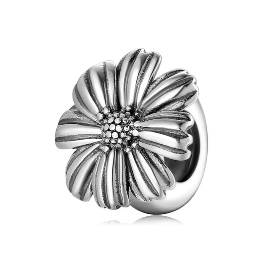 Charm από ασήμι 925 λουλούδι (C1163) - charmy.gr