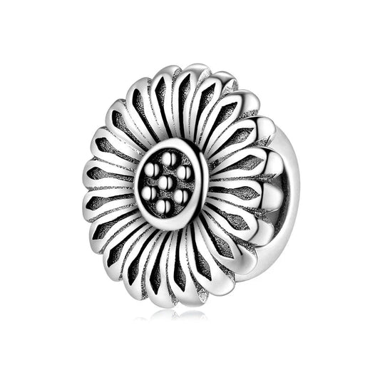 Charm από ασήμι 925 λουλούδι (C1165) - charmy.gr