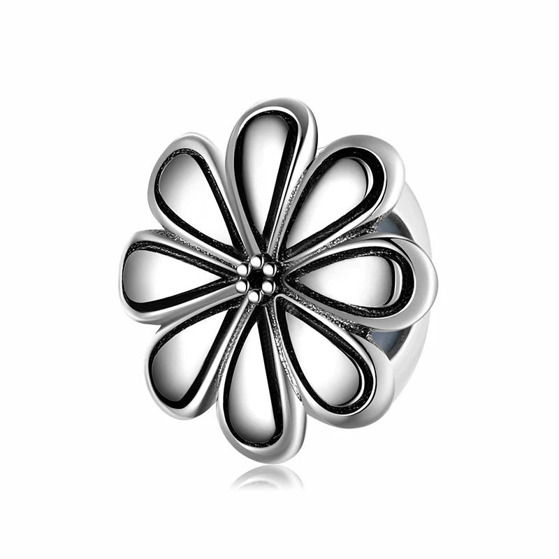 Charm από ασήμι 925 λουλούδι (C1166) - charmy.gr