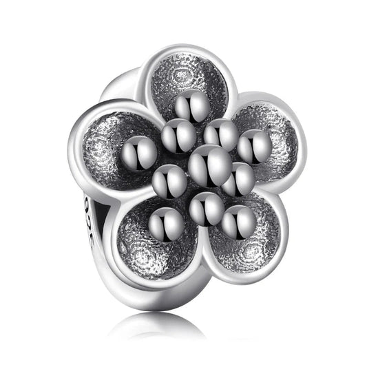 Charm από ασήμι 925 λουλούδι (C1167) - charmy.gr