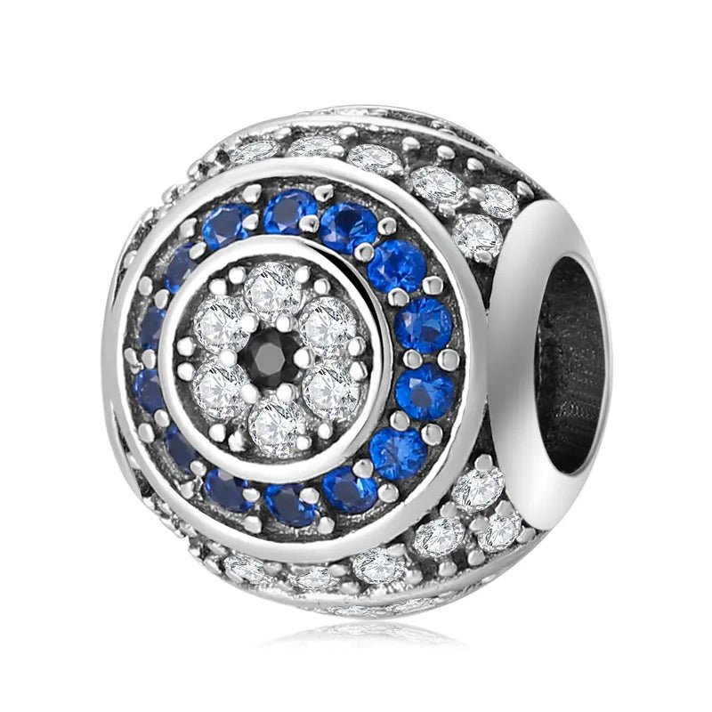 Charm από ασήμι 925 ματάκι με ζιργκόν (C1064) - charmy.gr