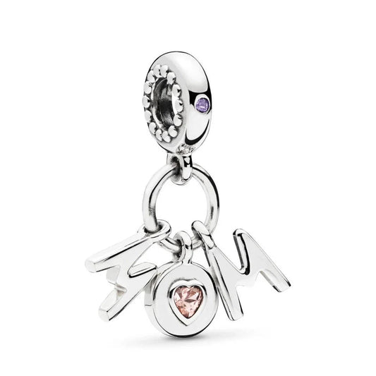Charm από ασήμι 925 Mom (C1233) - charmy.gr