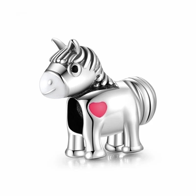 Charm από ασήμι 925 μονόκερος (C1160) - charmy.gr