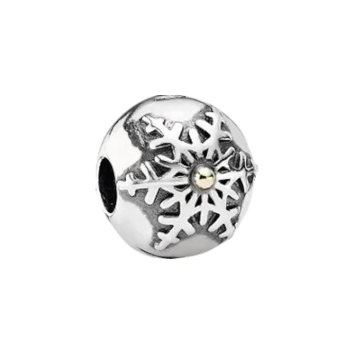 Charm από ασήμι 925 χιονονιφάδα (C1099) - charmy.gr