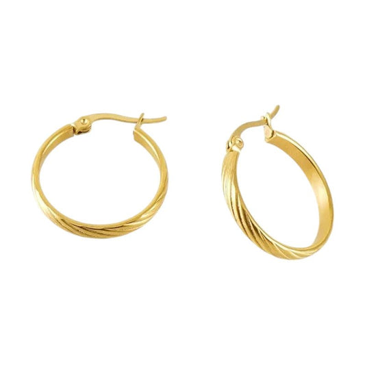 Δώρο - Ατσάλινοι κρίκοι μικροί 2 εκ επιχρυσωμένοι - charmy.gr