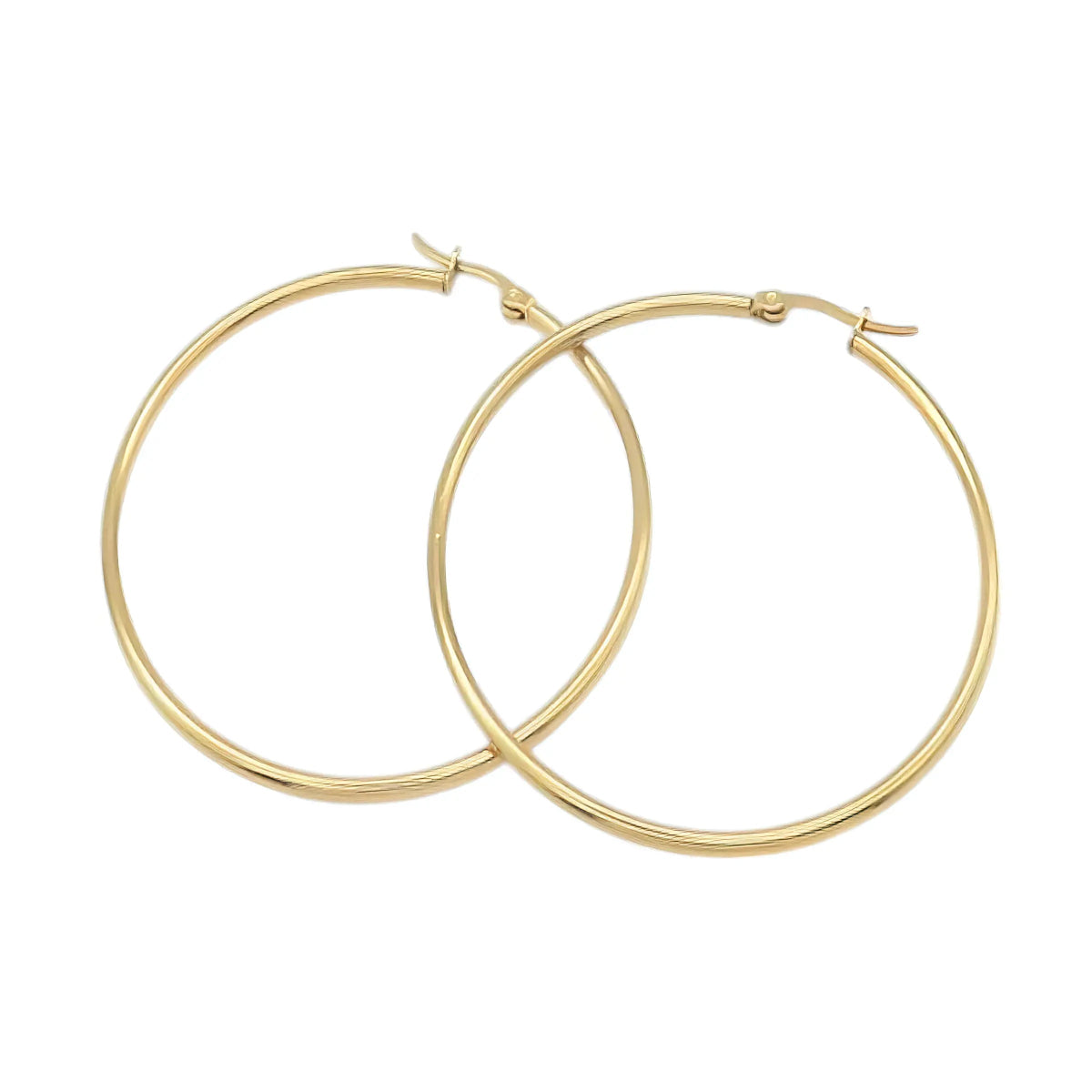 Εντυπωσιακοί Ατσάλινοι Κρίκοι 5.3cm (E3148) - charmy.gr