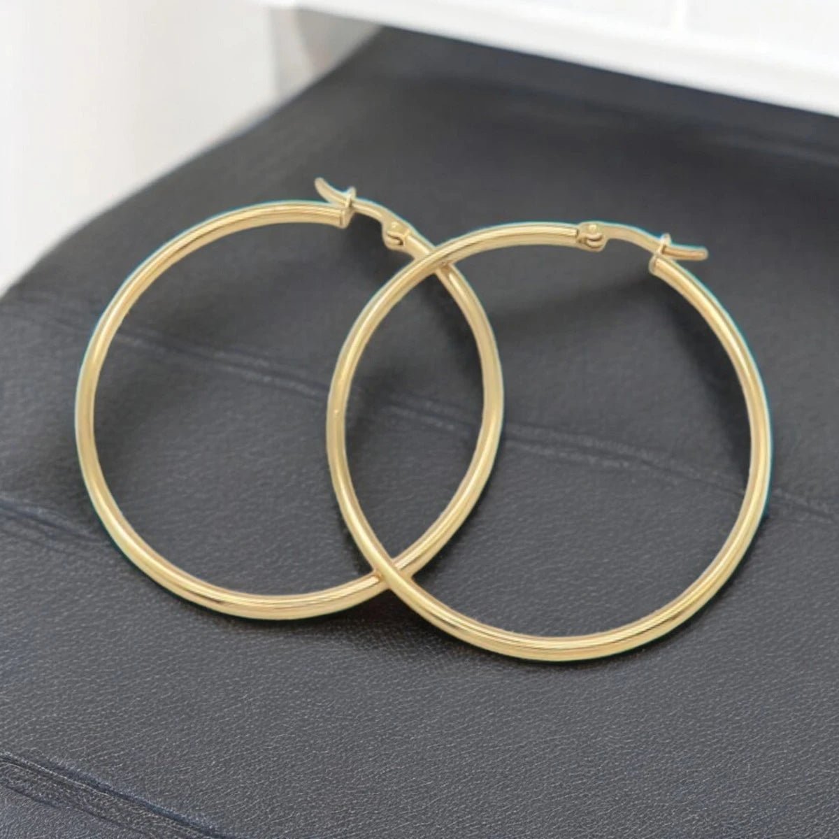 Εντυπωσιακοί Ατσάλινοι Κρίκοι 5.3cm (E3148) - charmy.gr