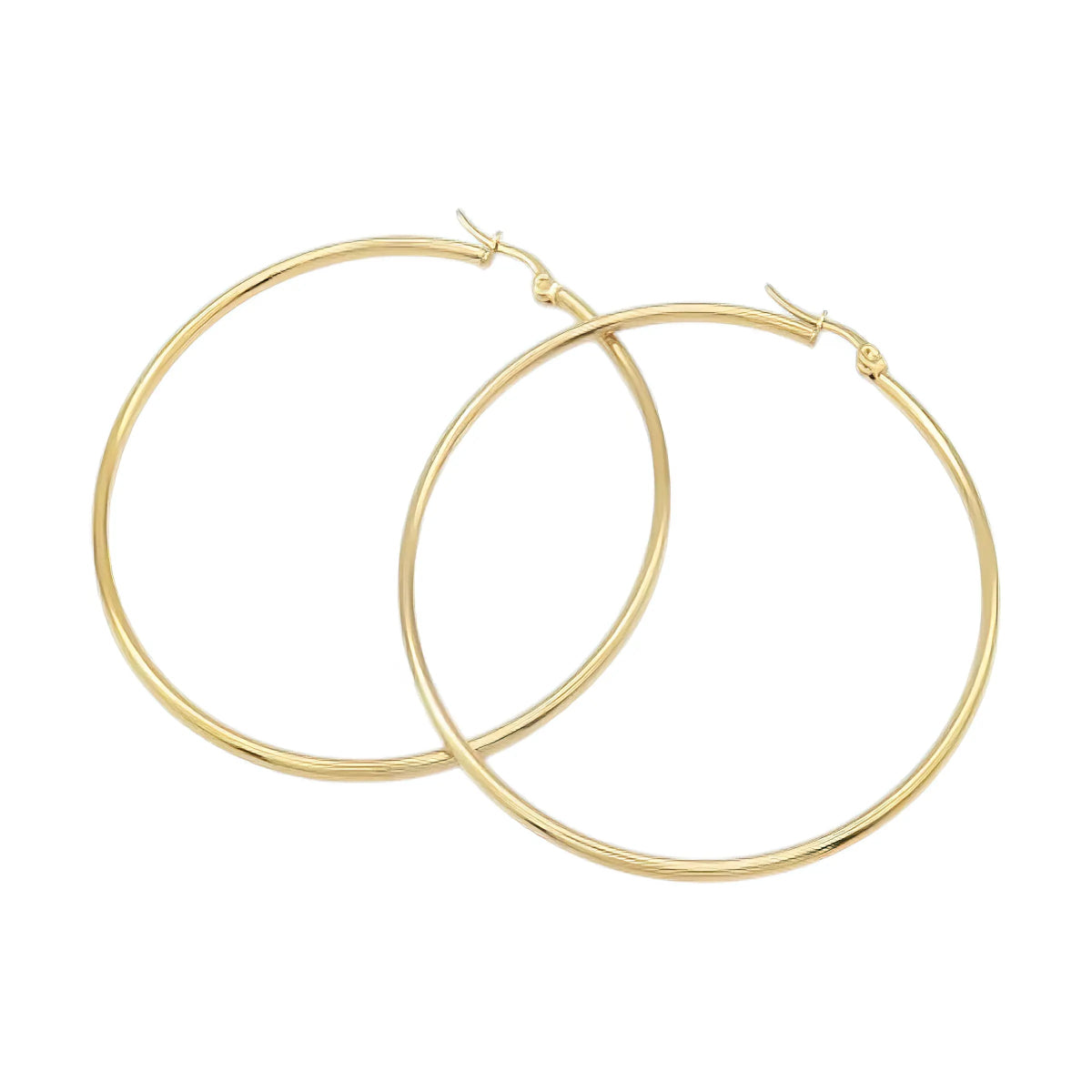 Εντυπωσιακοί Ατσάλινοι Κρίκοι 6.3cm (E3149) - charmy.gr