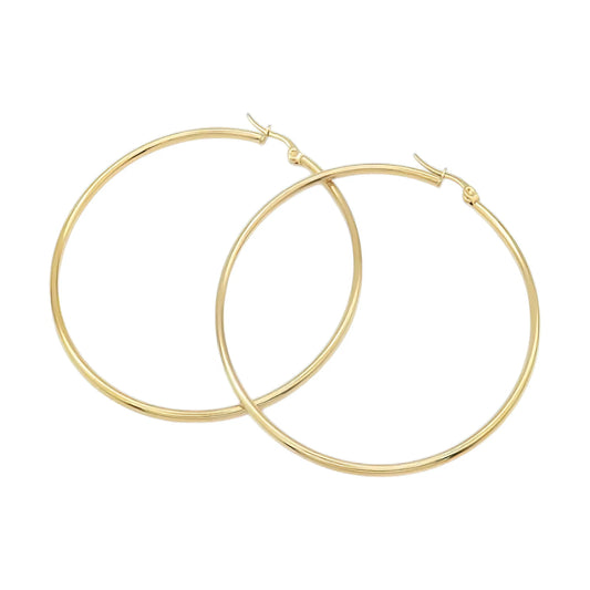 Εντυπωσιακοί Ατσάλινοι Κρίκοι 6.3cm (E3149) - charmy.gr