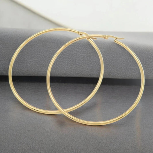 Εντυπωσιακοί Ατσάλινοι Κρίκοι 7.3cm (E3150) - charmy.gr