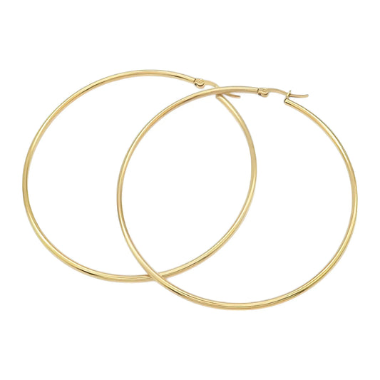 Εντυπωσιακοί Ατσάλινοι Κρίκοι 7.3cm (E3150) - charmy.gr