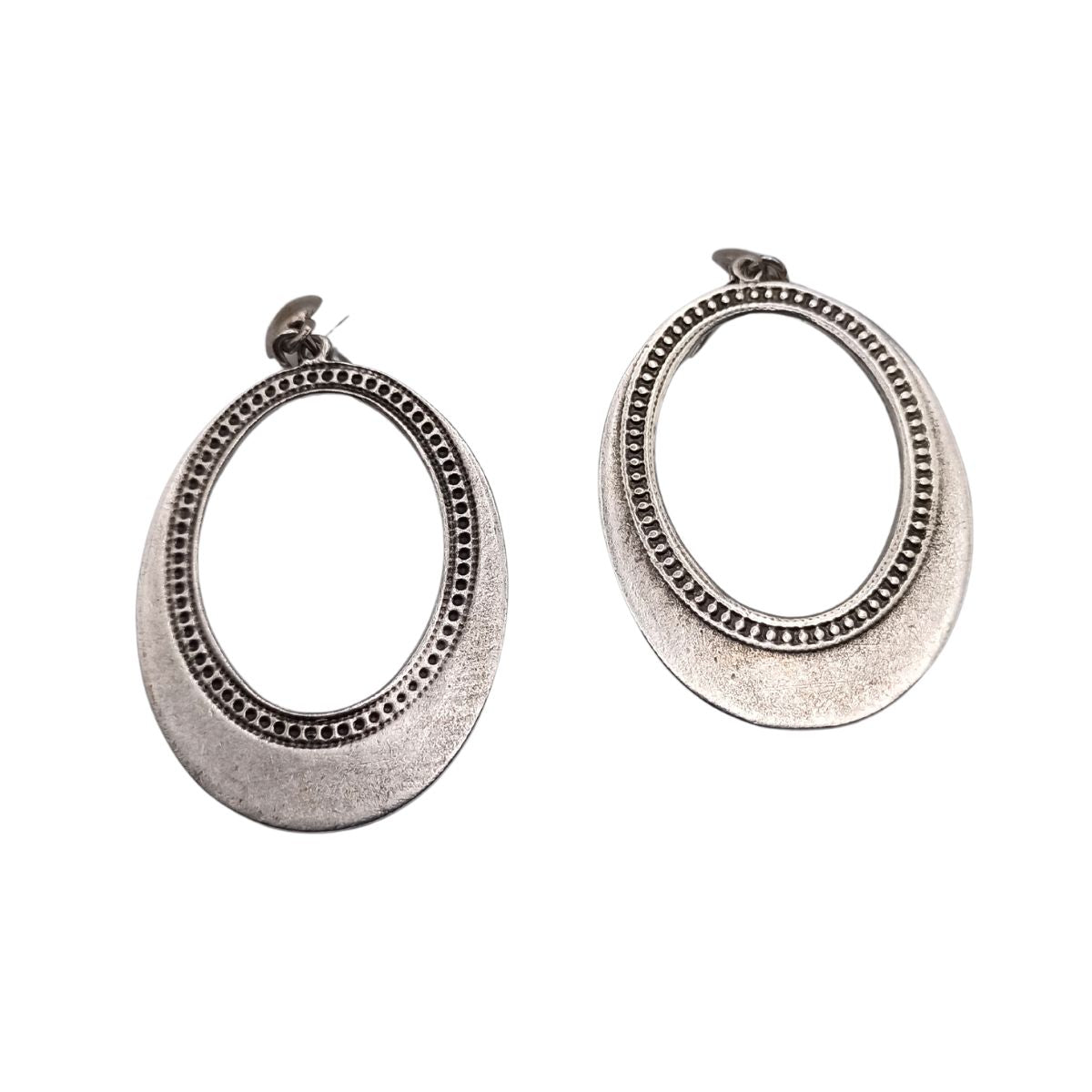 Χειροποίητα σκουλαρίκια επαργυρωμένα (E1062) - Earrings - charmy.gr