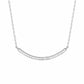 Ασημένιο κολιέ 925 μπάρα με κρύσταλλα Swarovski (J1000)