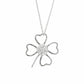 Ασημένιο κολιέ 925 λουλούδι με κρύσταλλο Swarovski (J1016)
