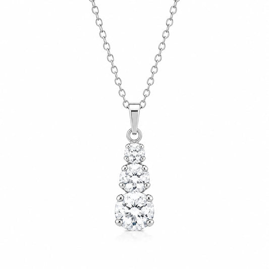 Κολιέ από κράμα μετάλλων με κρύσταλλα Swarovski (J1038)