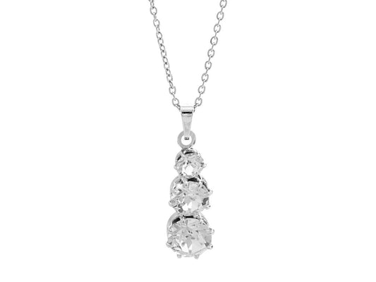 Κολιέ από κράμα μετάλλων με κρύσταλλα Swarovski (J1038) - charmy.gr