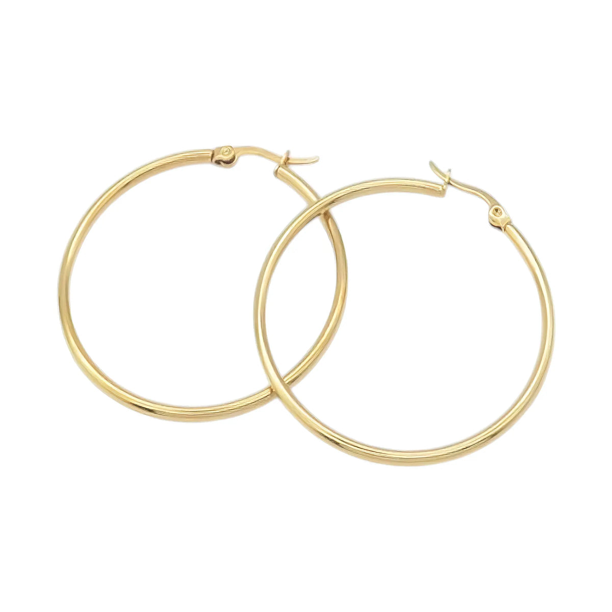 Μεγάλοι Ατσάλινοι Κρίκοι 4.3cm (E3147) - charmy.gr