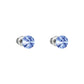 Σκουλαρίκια καρφωτά με κρύσταλλο swarovski 0.6cm ανοιχτό ζαφείρι (F1100) - charmy.gr