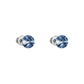Σκουλαρίκια καρφωτά με κρύσταλλο swarovski μπλε montana 0.6cm (F1102) - charmy.gr