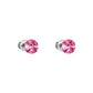 Σκουλαρίκια καρφωτά με ροζ κρύσταλλο swarovski 0.6cm (F1101) - charmy.gr