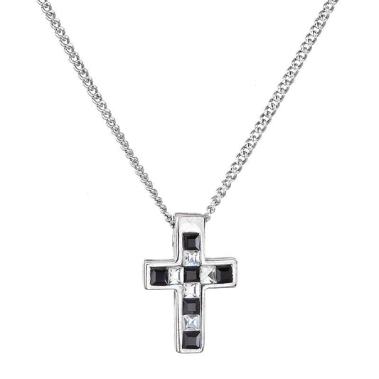 Σταυρός από ορείχαλκο 2cm με κρύσταλλα Swarovski (F1121) - charmy.gr