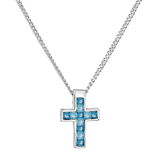 Σταυρός από ορείχαλκο 2cm με κρύσταλλα Swarovski (F1122) - charmy.gr
