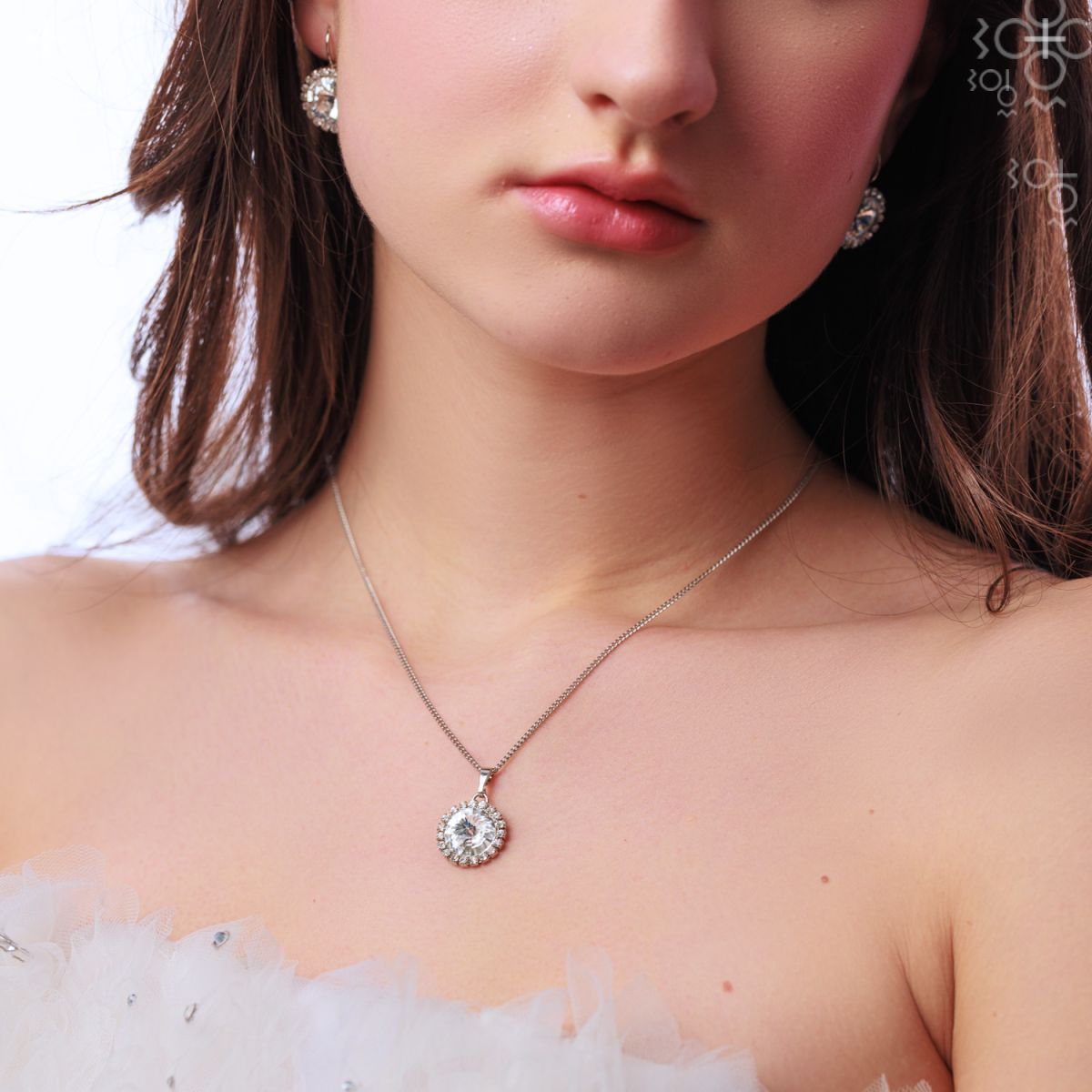 Χειροποίητο κολιέ με κρύσταλλα Swarovski (F1000) - charmy.gr