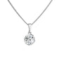 Χειροποίητο κολιέ με κρύσταλλα Swarovski σε διάφανο χρώμα (F1089) - charmy.gr