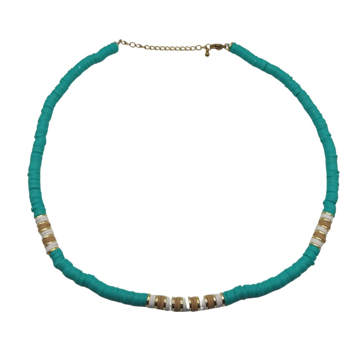 Καλοκαιρινό κολιέ boho βεραμάν με φίμο (N1150) - necklace - charmy.gr