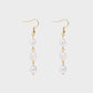 Ατσάλινα σκουλαρίκια με μαργαριτάρια του γλυκού νερού επιχρυσωμένα 18k μάκρος 6εκ (E1362) - earrings - charmy.gr