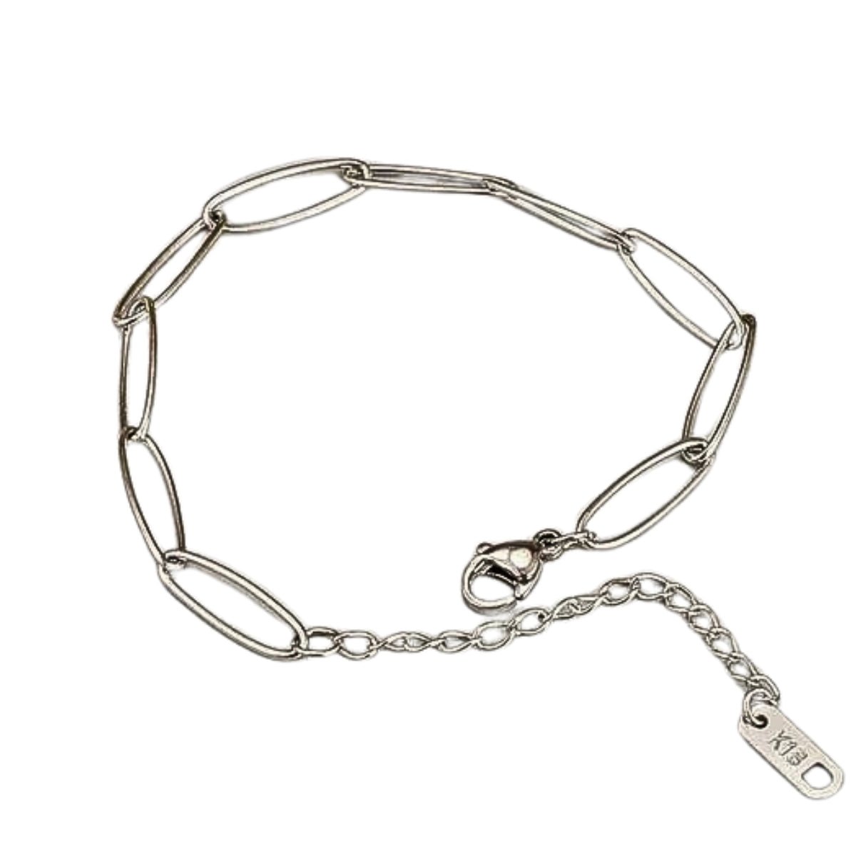 Ατσάλινη αλυσίδα χεριού (B1276)  - bracelet - charmy.gr