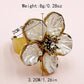 Ατσάλινο δαχτυλίδι λουλούδι ρυθμιζόμενο (R1329) – ring – charmy.gr