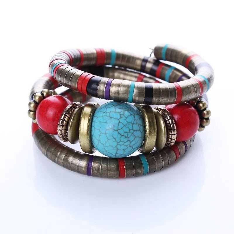 Βραχιόλι boho στριφογυριστό (B1213) - bracelet - charmy.gr