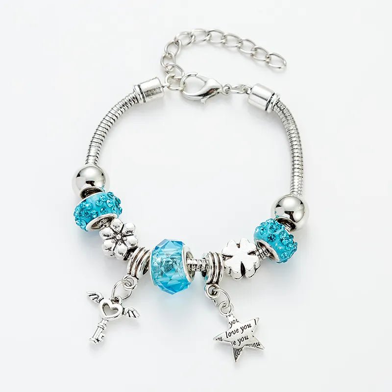 Βραχιόλι με πολλαπλά στοιχεία (B1277) - bracelet - charmy.gr