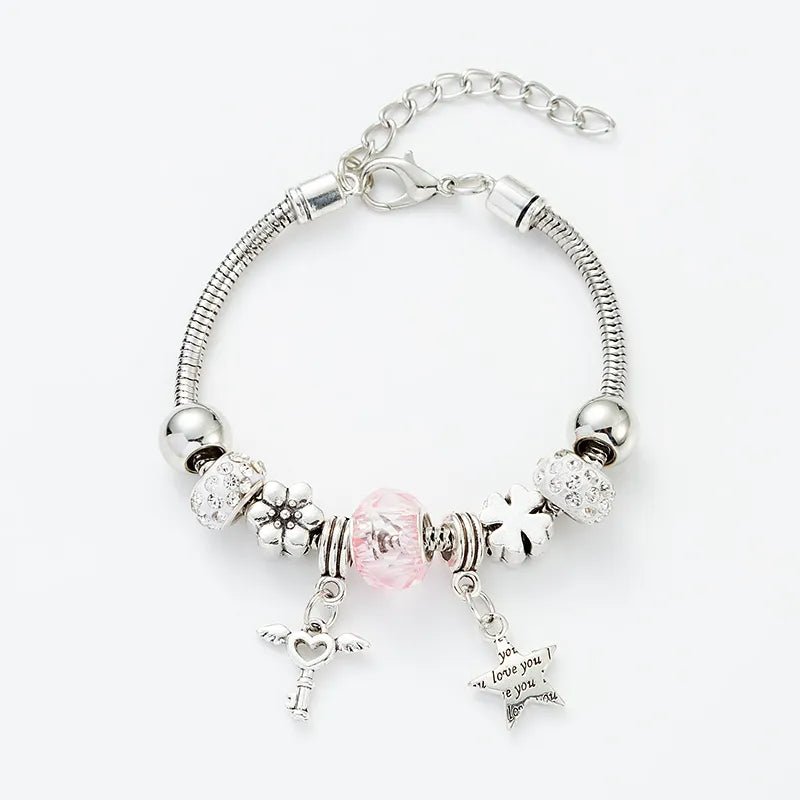 Βραχιόλι με πολλαπλά στοιχεία (B1278) - bracelet - charmy.gr