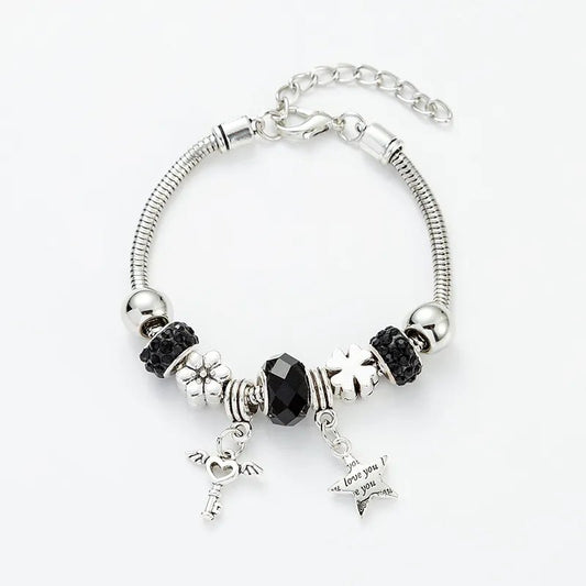 Βραχιόλι με πολλαπλά στοιχεία (B1279) - bracelet - charmy.gr