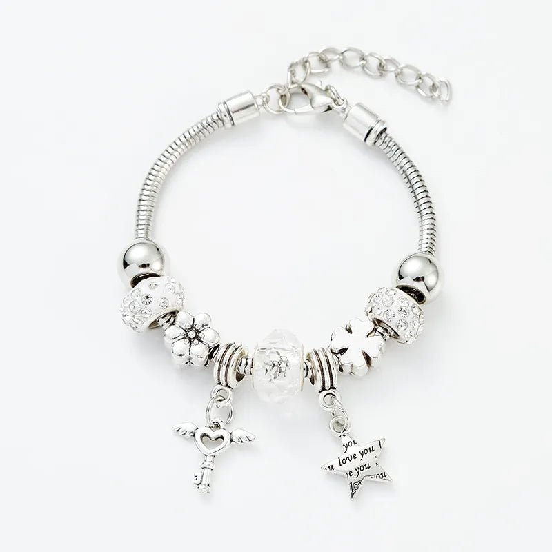 Βραχιόλι με πολλαπλά στοιχεία (B1280) - bracelet - charmy.gr