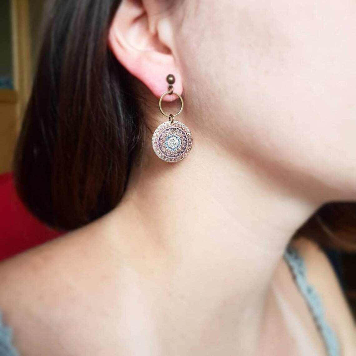 Γυναικεία σκουλαρίκια κρεμαστά boho (E1045) - Earrings - charmy.gr