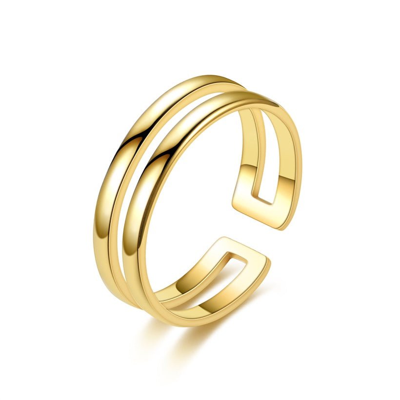 Γυναικείο δαχτυλίδι από ατσάλι ρυθμιζόμενο (R1104) - Rings - charmy.gr