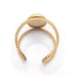 Γυναικείο δαχτυλίδι ρυθμιζόμενο από ατσάλι με πέτρα (R1031) - Rings - charmy.gr