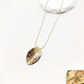 Κολιέ ατσάλινο φύλλο επιχρυσωμένο 18k (N1562) – necklace – charmy.gr