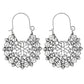 Κρεμαστά σκουλαρίκια boho χρώμα ασημί (E1115)  - earrings - charmy.gr